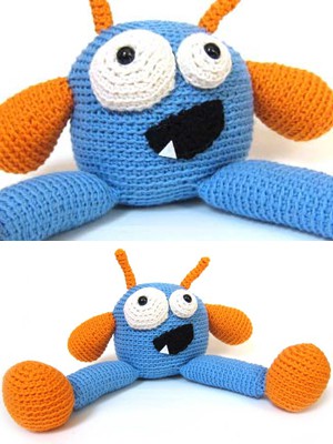 Isn't he a little cutie! photo credit: knitting fever website